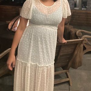White Sheer Dress